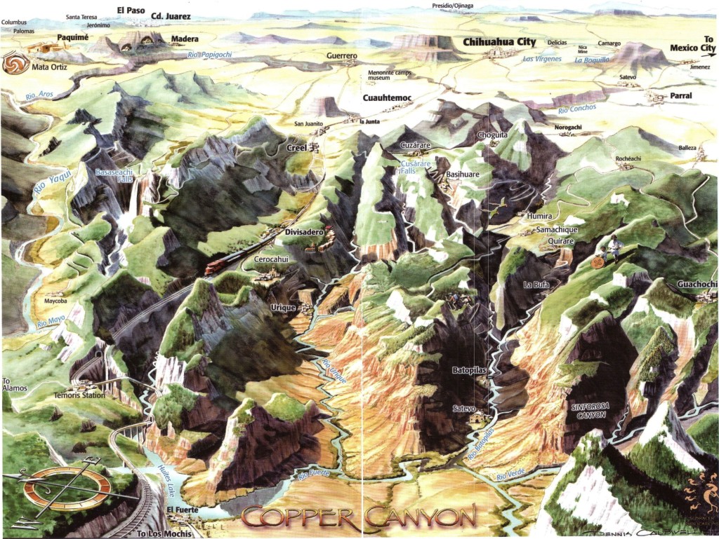 Hiking Copper Canyon-Barrancas del cobre Map by CopperCanyonPremium