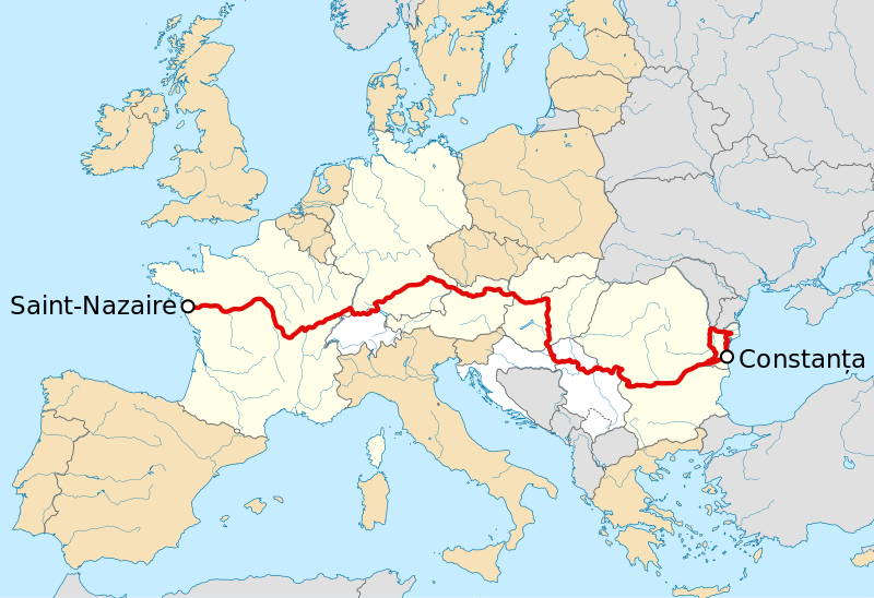 Bicycling Hungary-EuroVelo 6 Route Map