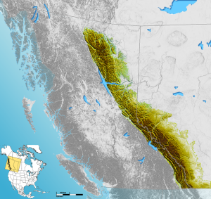 Hiking Canada-Canadian_Rockies-Map-By Qyd (USGS data) [Public domain], via Wikimedia Commons